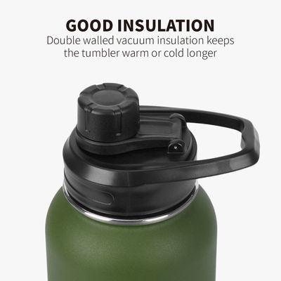 Performance d'isolation thermique Garder au froid pendant 24 heures 32 oz bouteille d'eau en acier inoxydable