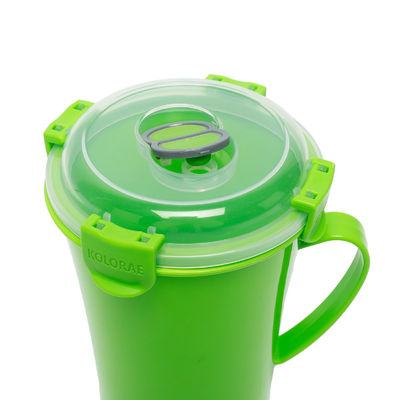 Bouteille de soupe de collecte de micro-ondes sans BPA personnalisée pour les aliments avec couvercle et conduit de décharge de vapeur