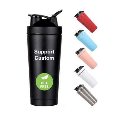 Logo personnalisé Acceptable 500g BPA Free Gym Bouteille de shaker isolé avec conception portable