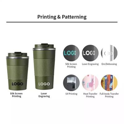 380 ml Capacité tasse de café en acier inoxydable pour les voyages en voiture Couleurs personnalisées acceptées