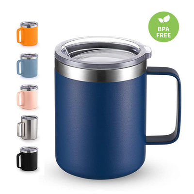 Taille personnalisée en acier inoxydable à double paroi isolée sous vide Voyage tasses de café avec poignée pour le camping