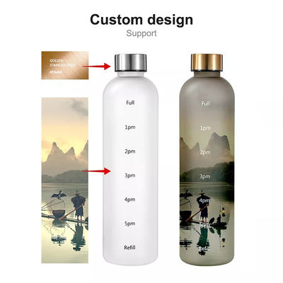 Bouteille d'eau de motivation 32 oz BPA gratuit pour les sports et les activités de plein air