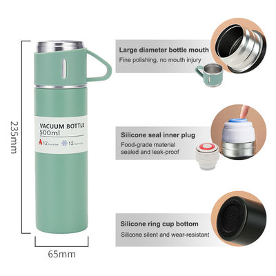 Bouteille isolée sous vide en acier inoxydable, conçue pour les adultes.