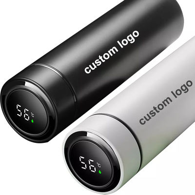 Bouteille d'eau LED numérique intelligente personnalisée Bouteille de thé infuseur à vide Bouteille thermos isolée avec couvercle