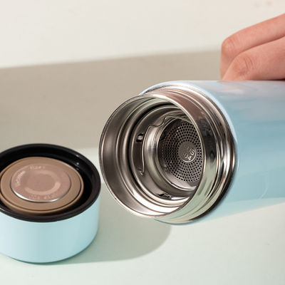Bouteille d'eau LED numérique intelligente personnalisée Bouteille de thé infuseur à vide Bouteille thermos isolée avec couvercle