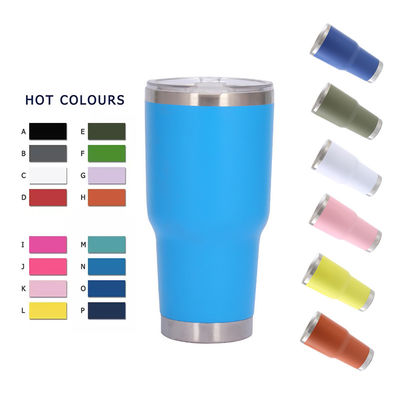 30oz BPA GRATUIT Template isolée étain à vide avec le logo du client