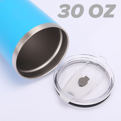 30oz BPA GRATUIT Template isolée étain à vide avec le logo du client