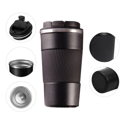 Tumbler de logo personnalisé en acier inoxydable de type métallique pour les voyages écosystémiques
