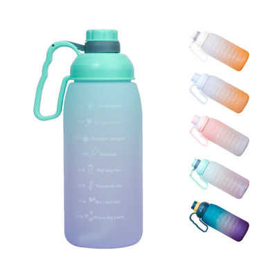 Bouteille d'eau de motivation pour le gymnase, marqueur de temps pour le sport, plastique glacé, sans BPA