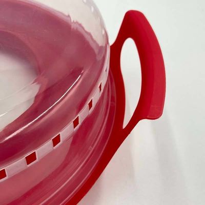 Couverture alimentaire isolante en plastique de style simple avec plateau exempt de BPA et prêt à chauffer au micro-ondes