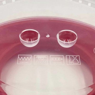 Couverture alimentaire isolante en plastique de style simple avec plateau exempt de BPA et prêt à chauffer au micro-ondes