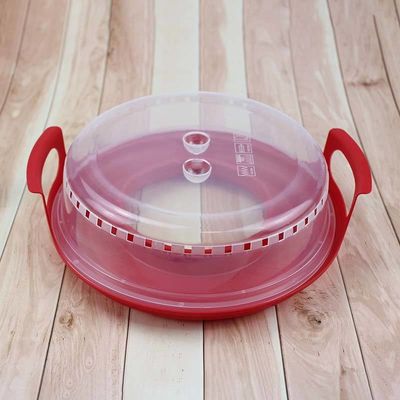 Couverture alimentaire isolante en plastique de style simple avec plateau exempt de BPA et prêt à chauffer au micro-ondes
