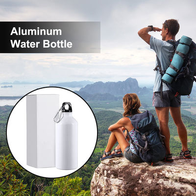 Bouteilles d'eau en aluminium pour vélo avec couverture de carabineur Impression par sublimation de logo personnalisé