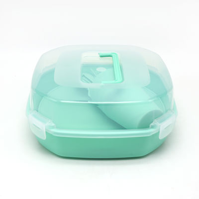 4 personnes Portable Pigmenté Outdoor Tableware Set Inclut couteau fourchette cuillère plaque