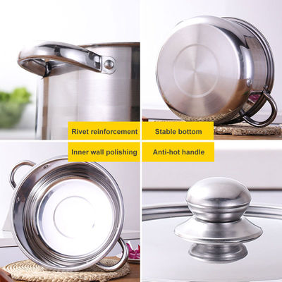 5 pièces de pot de cuisine en acier inoxydable ensemble de ustensiles de cuisine durables pour votre cuisine