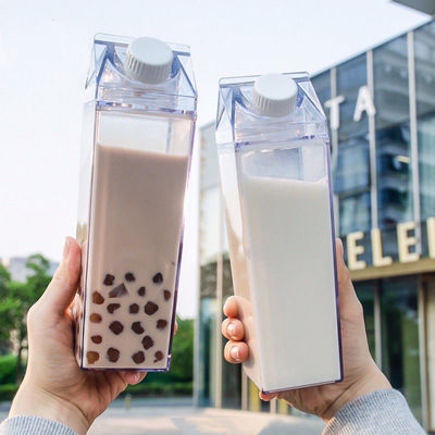 16 oz 32 oz Eco-friendly Bouteille d'eau pour enfants Carte de lait claire Logo sur mesure