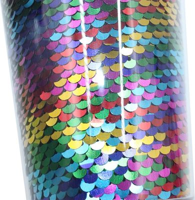 Logo personnalisé Glitter Tumbler avec paille et couvercle pour l'eau coulant avec revêtement anti-corrosion