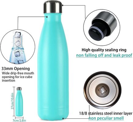 Bouteilles d'eau potable directes Logo de conception personnalisé Équipé d'un revêtement anticorrosion