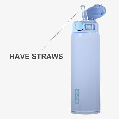 Boisson directe 500 ml Coupe isolante en acier inoxydable avec paille autonome 2022