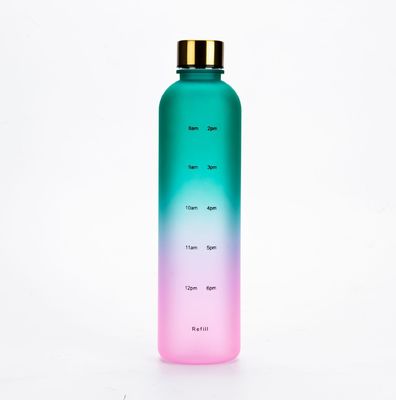 32 oz de Tritan BPA sans fût d'eau avec couvercle et paille de chronométrage pour les sports de fitness