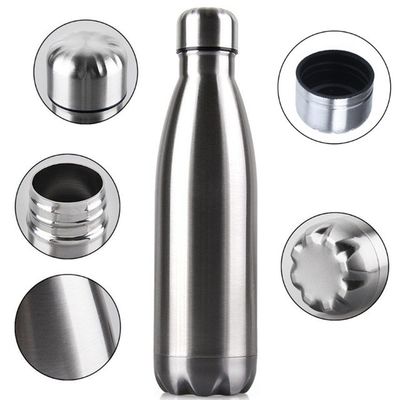 Isolation thermique 500 ml en acier inoxydable double paroi bouteille d'eau sous vide en forme de cola bouteille de sport de sublimation