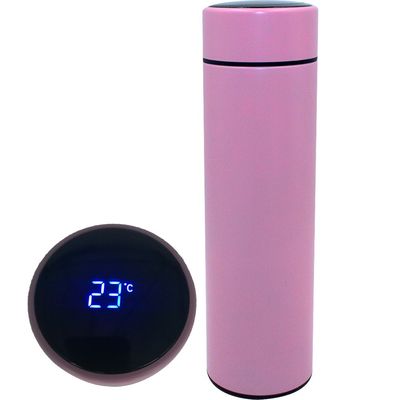 Bouteille d'eau isolée sous vide à double paroi en acier inoxydable avec affichage de température LED