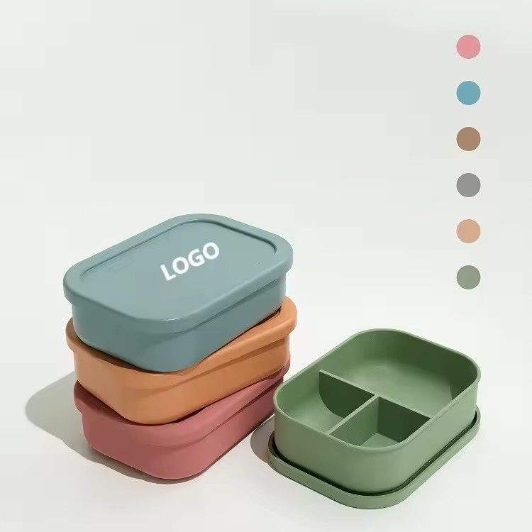 418g étanche aux fuites pour les enfants de la boîte à lunch en silicone avec couvercle Eco-friendly et facile à nettoyer