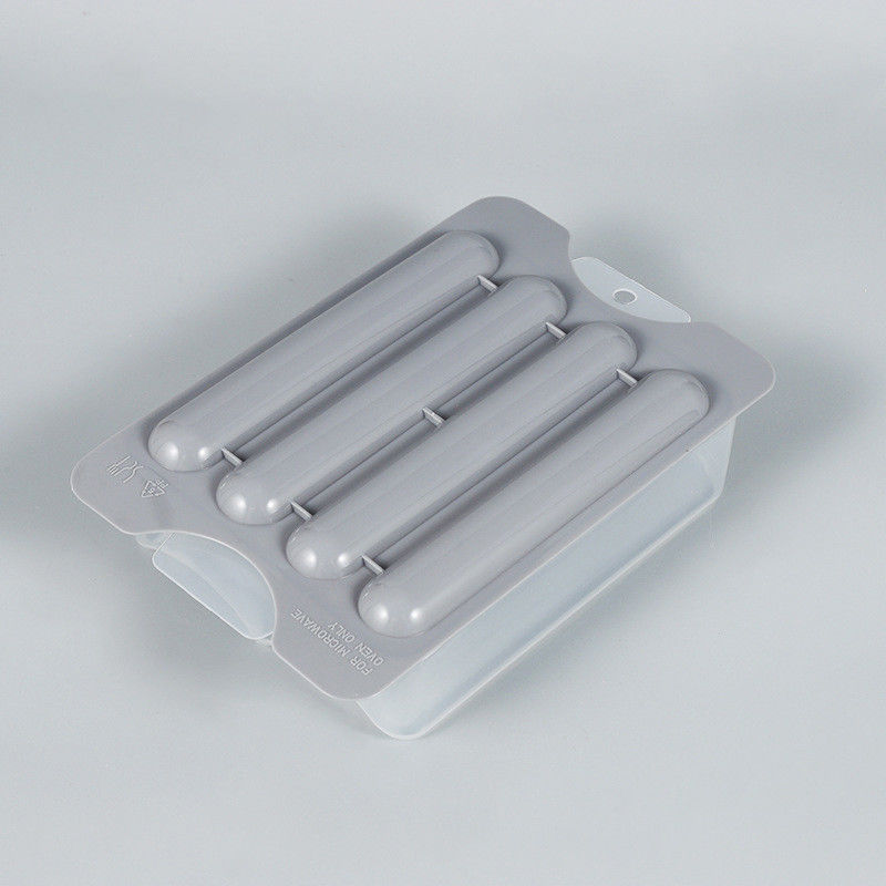 Cuisinière à vapeur en plastique sans BPA avec une couleur personnalisée et un compartiment à assiettes