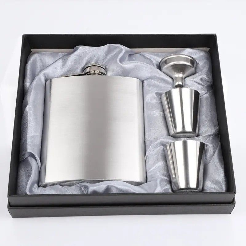 Flasque en acier inoxydable 304 pour alcool noir mat capacité 1 oz 2 oz 3 oz 4 oz 5 oz