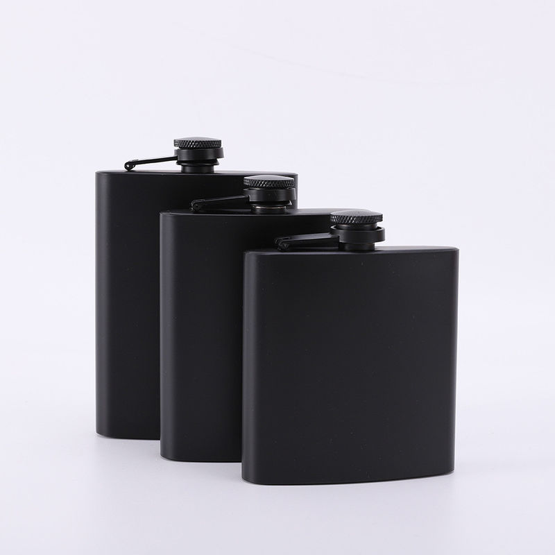 Portable en acier inoxydable de camping biberon étanche whisky cadeau ensemble pour le plaisir en plein air
