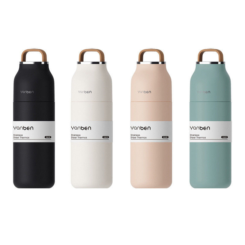 Applicable 12 oz Couvercle peut être utilisé comme tasse à boire pour bouteille d'eau en acier inoxydable