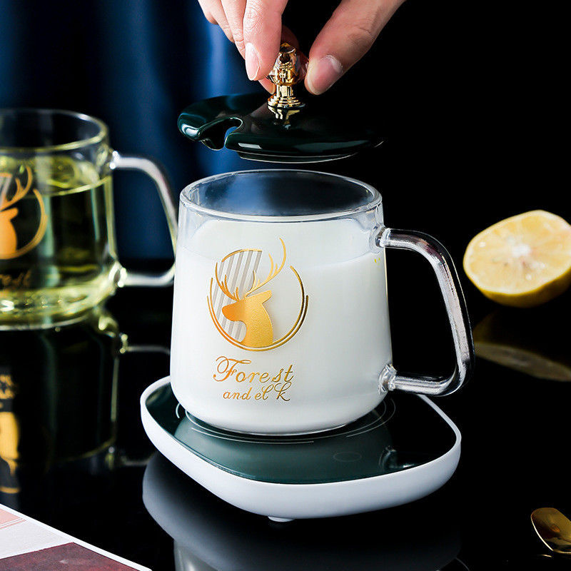 Coupe de logo personnalisé Pad de chauffage 55 contrôle de température tasse de café intelligente pour les cadeaux d'affaires