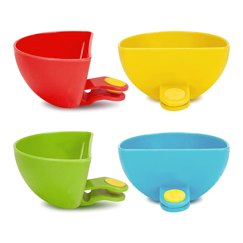 10g de vinaigre de tomate clip pour assaisonnement de plat en plastique pour le support de plaque
