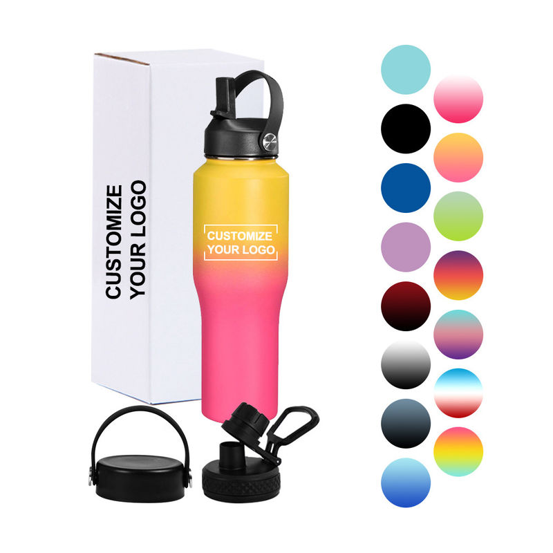 Améliorez votre équipement de camping avec cette bouteille d'eau en acier inoxydable de 32 oz et le couvercle du bec