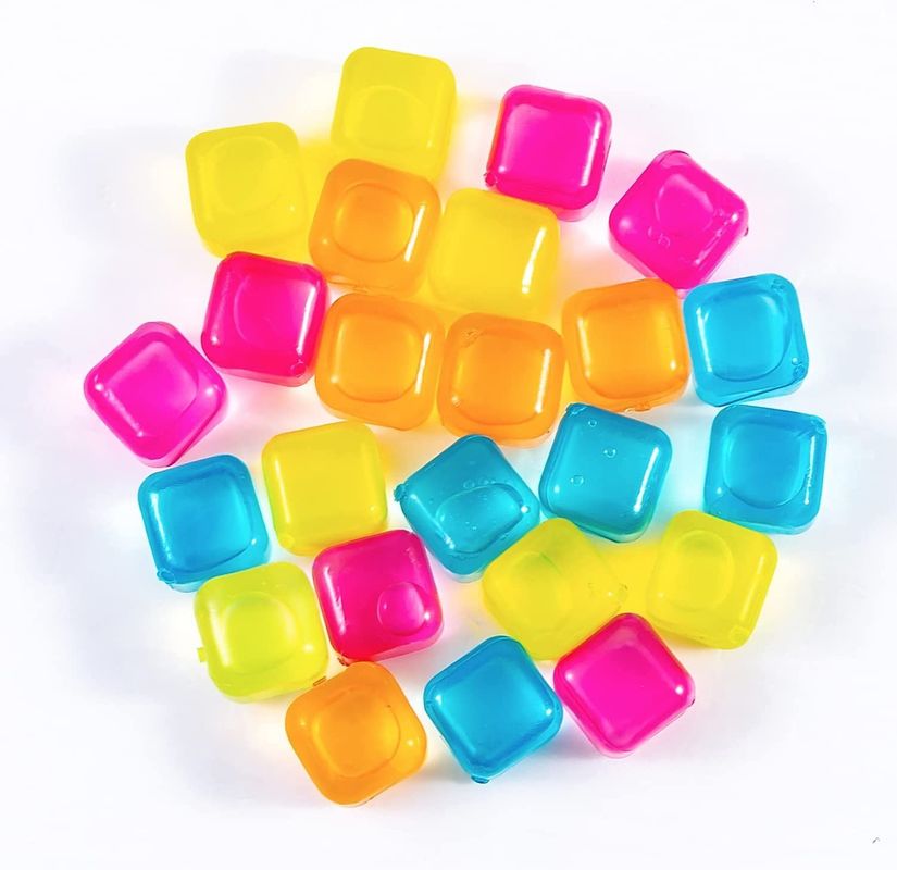 Des glaçons colorés réfrigérables de 310g en plastique sans BPA