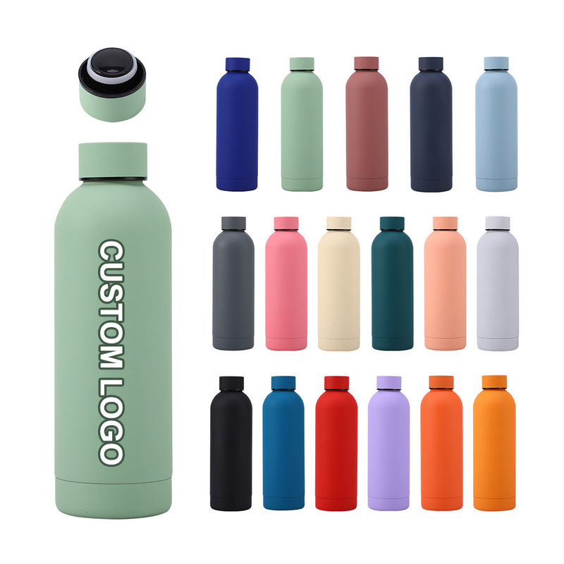 Couche anti-corrosion équipée en acier inoxydable bouteille d'eau à double paroi