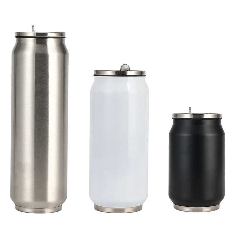 Coupe à vide double paroi en acier inoxydable 304 avec couvercle et paille pour impression personnalisée