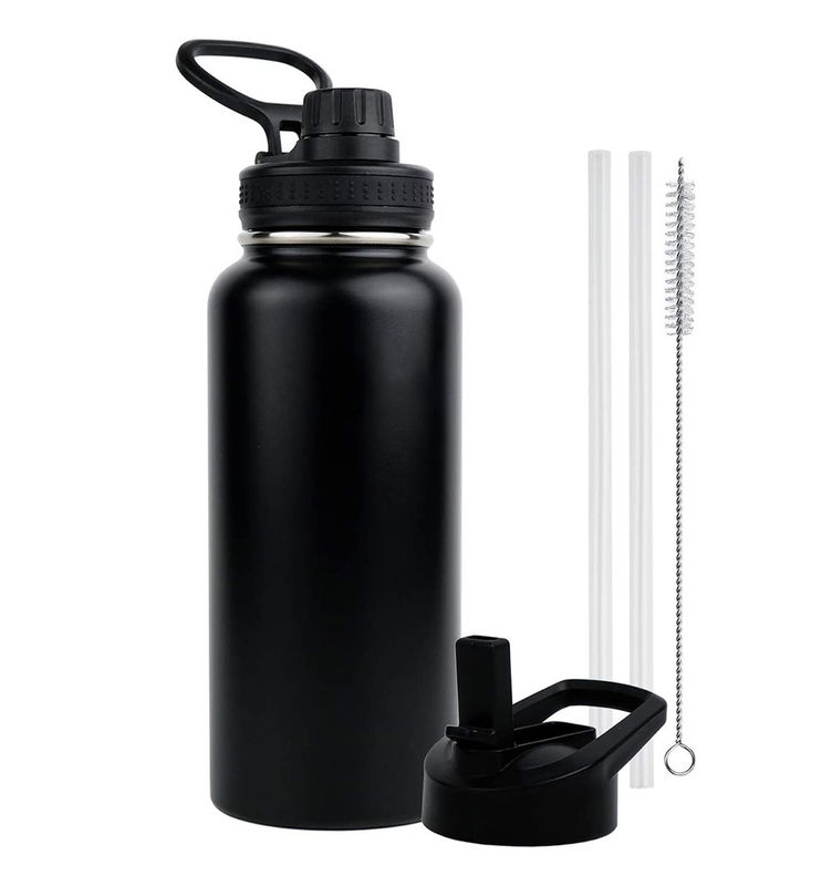 Bouteille isolée en acier inoxydable pour les aventures en plein air sans revêtement anticorrosion