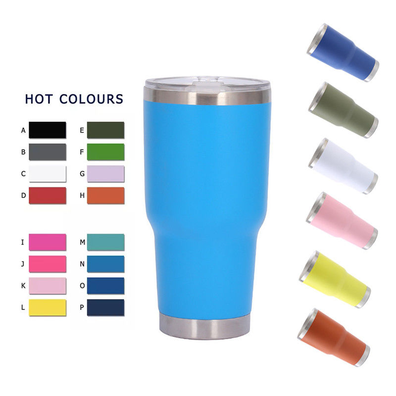 30oz BPA GRATUIT Template isolée étain à vide avec le logo du client