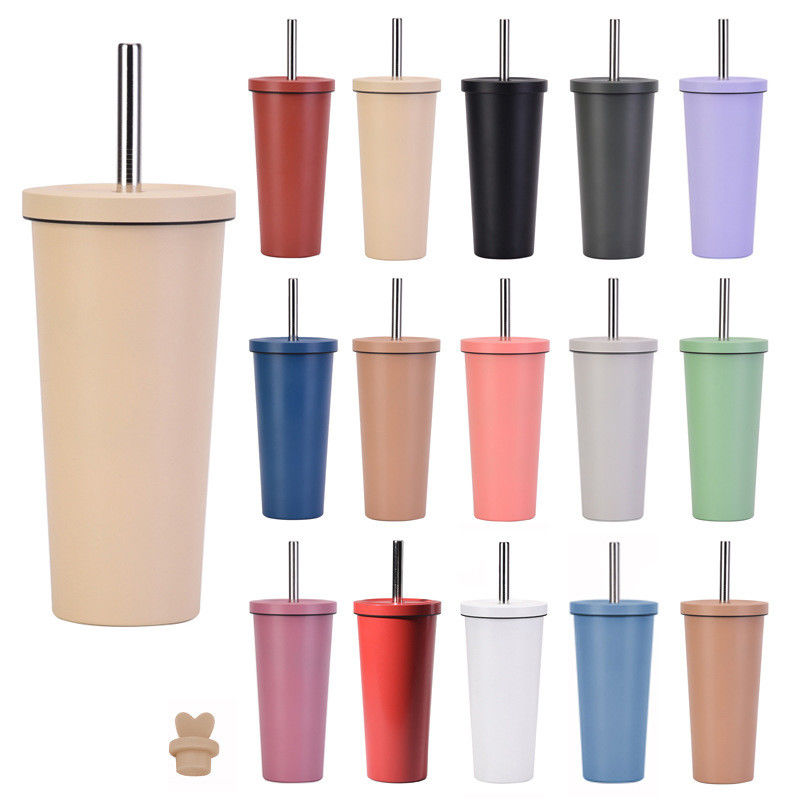 16oz 24oz Taille personnalisée DIY tasse à café Voyage tasse à eau double paroi en acier inoxydable Tumbler
