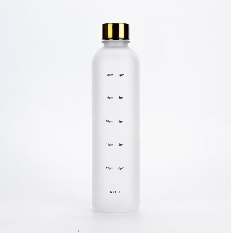 32 oz de Tritan BPA sans fût d'eau avec couvercle et paille de chronométrage pour les sports de fitness